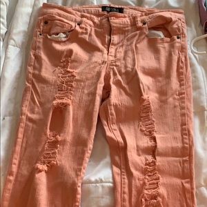 Orange Capri jeans